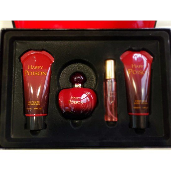 Set per Femra Happy Poison Parfum 100ml Parfum 20ml Xhel pas